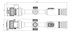 HIKMICRO - ALPEX 4K,  A50E - Digitální puškohled - Noční vidění